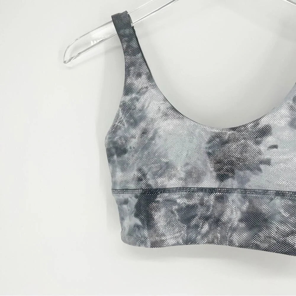 Lululemon Align Light Support A/B Sports Bra 6 Diamond Dye Starlight